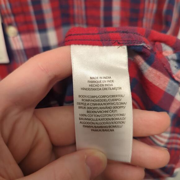 NWT Polo Ralph Lauren Classic Fit Madras Popover Shirt Sz Medium - Picture 5 of 6